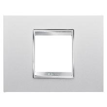 PLACCA LUX 2P BIANCO LATTE - GEWISS GW16202TB - GEWISS GW16202TB - GEWISS GW16202TB product photo