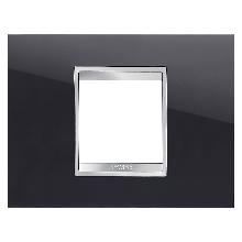 PLACCA LUX 2P NERO TONER - GEWISS GW16202TN - GEWISS GW16202TN - GEWISS GW16202TN product photo