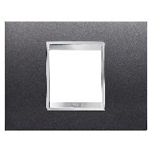 PLACCA LUX 2P ARDESIA - GEWISS GW16202VA - GEWISS GW16202VA - GEWISS GW16202VA product photo