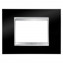 PLACCA LUX 3P NERO TONER - GEWISS GW16203TN product photo