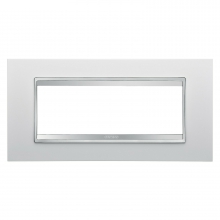 PLACCA LUX 6P BIANCO LATTE - GEWISS GW16206TB - GEWISS GW16206TB product photo