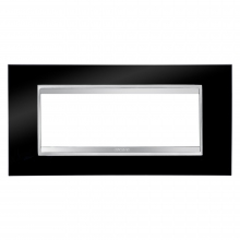 PLACCA LUX 6P NERO TONER - GEWISS GW16206TN - GEWISS GW16206TN product photo