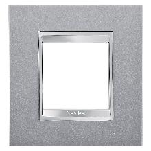 PLACCA LUX INT.2P TITANIO - GEWISS GW16222VT - GEWISS GW16222VT product photo