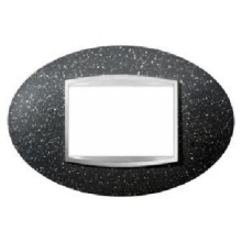 PLACCA ART 3P PIETRA LAVA - GEWISS GW16303RL product photo