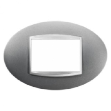 PLACCA ART 3P TITANIO - GEWISS GW16303VT product photo