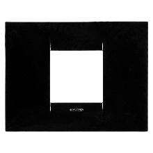 PLACCA GEO 2P NERO TONER - GEWISS GW16402TN - GEWISS GW16402TN - GEWISS GW16402TN product photo