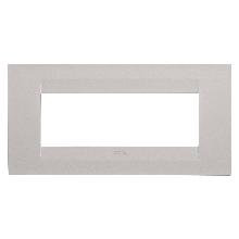 PLACCA GEO 6P NATURAL BEIGE SATINATO - GEWISS GW16406VL product photo