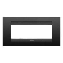 PLACCA GEO 6P NERO SATINATO - GEWISS GW16406VN - GEWISS GW16406VN product photo