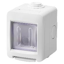 CONTENITORI STAGNI 2P IP55 GRIGIO - GEWISS GW16512 - GEWISS GW16512 - GEWISS GW16512 product photo