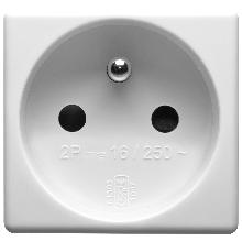 PRESA 2P+T 16A ST.FRANCESE SCH.SY/WT - GEWISS GW20207 - GEWISS GW20207 product photo