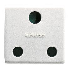 PRESA 2P+T 16A BRITISH STD CON SCH.SY/WT - GEWISS GW20209 - GEWISS GW20209 - GEWISS GW20209 product photo