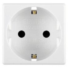 PRESA 2P+T 16A STANDARD TEDESCO SY/WT - GEWISS GW20265 product photo