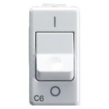 INTERRUT.AUT.MAGN.1P+N C6 3KA 230V SY/WT - GEWISS GW20434 product photo