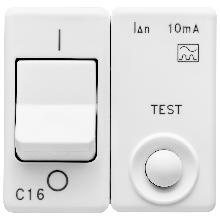 I.D.MAG.1P+N C16 IDN 10MA 230V 3KA SY/WT - GEWISS GW20439 - GEWISS GW20439 - GEWISS GW20439 product photo