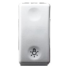 PULSANTE 1P NA 10A LUCE SY/WT - GEWISS GW20513 - GEWISS GW20513 product photo