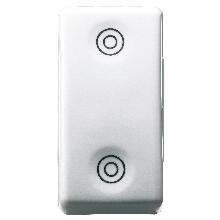 PULSANTE 1P DOPPIO NA 10A SY/WT - GEWISS GW20520 - GEWISS GW20520 - GEWISS GW20520 product photo