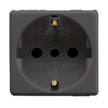 PRESA 2P+T 16A ST.ITALIANO/TED.SY/BK - GEWISS GW21205 product photo