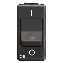 INTERRUT.AUT.MAGN.1P+N C6 3KA 230V SY/BK - GEWISS GW21434 product photo