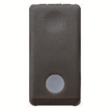 PULSANTE 1P NA 10A LUMINOSO 230V SY/BK - GEWISS GW21515 product photo