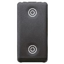 PULSANTE 1P DOPPIO NA 10A SY/BK - GEWISS GW21520 - GEWISS GW21520 - GEWISS GW21520 product photo
