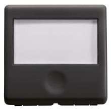 PULSANTE CON TARGA P.NOME 2M ILLUM.SY/BK - GEWISS GW21591 - GEWISS GW21591 product photo