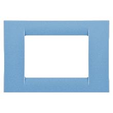 PLACCA 3P AZZURRO CIELO SYSTEM VIRNA - GEWISS GW22163 - GEWISS GW22163 - GEWISS GW22163 product photo
