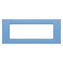PLACCA VIRNA - IN TECNOPOLIMERO FINITURA LUCIDA - 6 POSTI - AZZURRO CIELO - SYSTEM - GEWISS GW22166 product photo