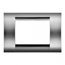 PLACCA 6P TITANIO METALLIZ.SYSTEM VIRNA - GEWISS GW22286 - GEWISS GW22286 product photo