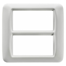 PLACCA 8 POSTO BIANCO NUVOLA TOP SYSTEM - GEWISS GW22507 product photo