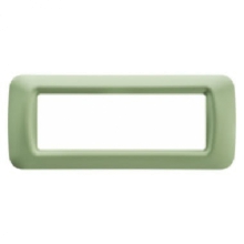 PLACCA 6 POSTI VERDE VENEZIA TOP SYSTEM - GEWISS GW22546 product photo