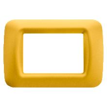 PLACCA 3 POS.GIALLO MAIS TOP SYSTEM - GEWISS GW22583 - GEWISS GW22583 product photo
