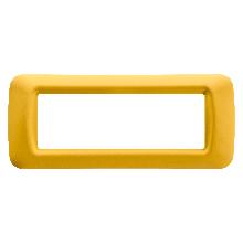 PLACCA 6 POS.GIALLO MAIS TOP SYSTEM - GEWISS GW22586 - GEWISS GW22586 - GEWISS GW22586 product photo