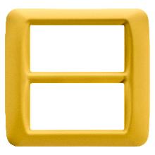 PLACCA 8 POS.GIALLO MAIS TOP SYSTEM - GEWISS GW22587 - GEWISS GW22587 - GEWISS GW22587 product photo