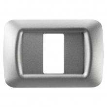PLACCA 1 POSTI TITANIO METALLIZZATO TOP SYSTEM - GEWISS GW22601 product photo