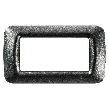 PLACCA 4 POS.ARDESIA METALL.TOP SYSTEM - GEWISS GW22614 - GEWISS GW22614 - GEWISS GW22614 product photo