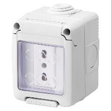 PRESA STD ITA.2P+T 16A BIV.STAGNA - GEWISS GW27841 - GEWISS GW27841 - GEWISS GW27841 product photo