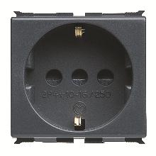 PRESA 2P+T 16A (P30) ST.ITALIANO/TEDESCO - GEWISS GW30210 - GEWISS GW30210 - GEWISS GW30210 product photo