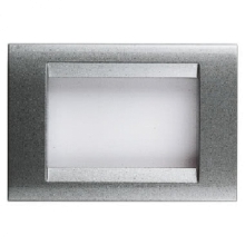 PLACCA 3 POSTI TITANIO METALLIZZATO PLAYBUS - GEWISS GW32013 product photo