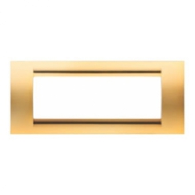 PLACCA 6 POSIZIONI ORO ANTICO PLAYBUS - GEWISS GW32066 product photo