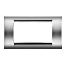 PLACCA 4 POS.CROMO SOFT PLAYBUS - GEWISS GW32074 - GEWISS GW32074 product photo