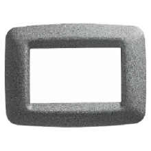 PLACCA 3 MODULI TITANIO METALLIZZATO PLAYBUS YOUNG - GEWISS GW32703 product photo