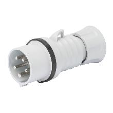 SPINA MOBILE DIRITTA HP - IP44/IP54 - 3P+T 16A 480-500V 50/60HZ - NERO - 7H - CABLAGGIO A VITE - GEWISS GW60010H product photo