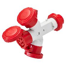 MOLTIPL.ST.3U 3P+N+T 16A 400V 6H - GEWISS GW64028 product photo