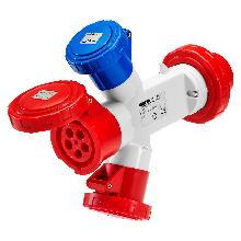 AD.ST.3P+N+T 32A 400V 2X2P+T/1X3P+N+T - GEWISS GW64064 product photo