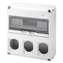 Q-DIN 14M.3 FLANGE PR.16/32A IP65 - GEWISS GW68005N - GEWISS GW68005N product photo