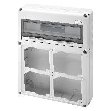 Q-DIN 20M 4FLANGE PR.BL.OR.CBF IP65 - GEWISS GW68014N product photo