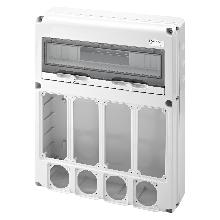 Q-DIN 20M.4 FL.PR.BL.VR.SBF,4FL.16A IP65 - GEWISS GW68015N - GEWISS GW68015N product photo