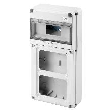 Q-DIN 10M 2FLANGE PR.BL.OR.SBF IP65 - GEWISS GW68019N product photo