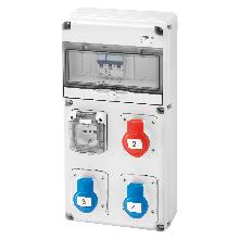 Q-DIN 10 ASD:3PR.IEC309,1PR.CIV.IP44 - GEWISS GW68202N - GEWISS GW68202N - GEWISS GW68202N product photo