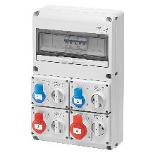 Q-DIN 14 ASD:4PR.BL.OR.SBF IP44 - GEWISS GW68206N - GEWISS GW68206N - GEWISS GW68206N product photo